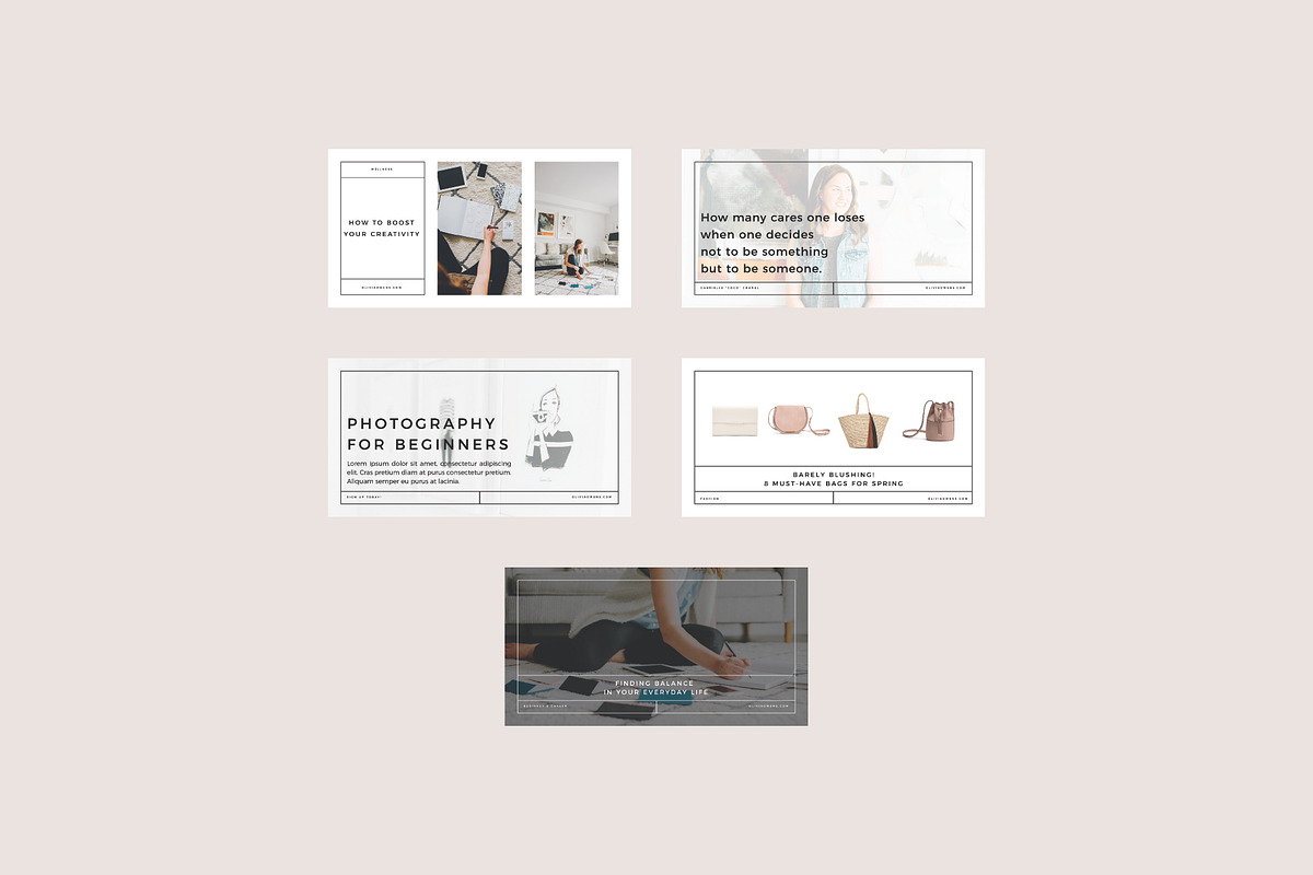 Olivia Brand Graphics, a Social Media Template by studiolmh (Photo 3 of 5)