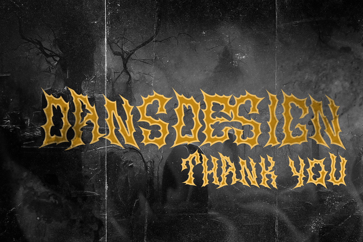 NORDIKS Metal Horror Blackletter, a Blackletter Font by dansdesign (Photo 7 of 7)