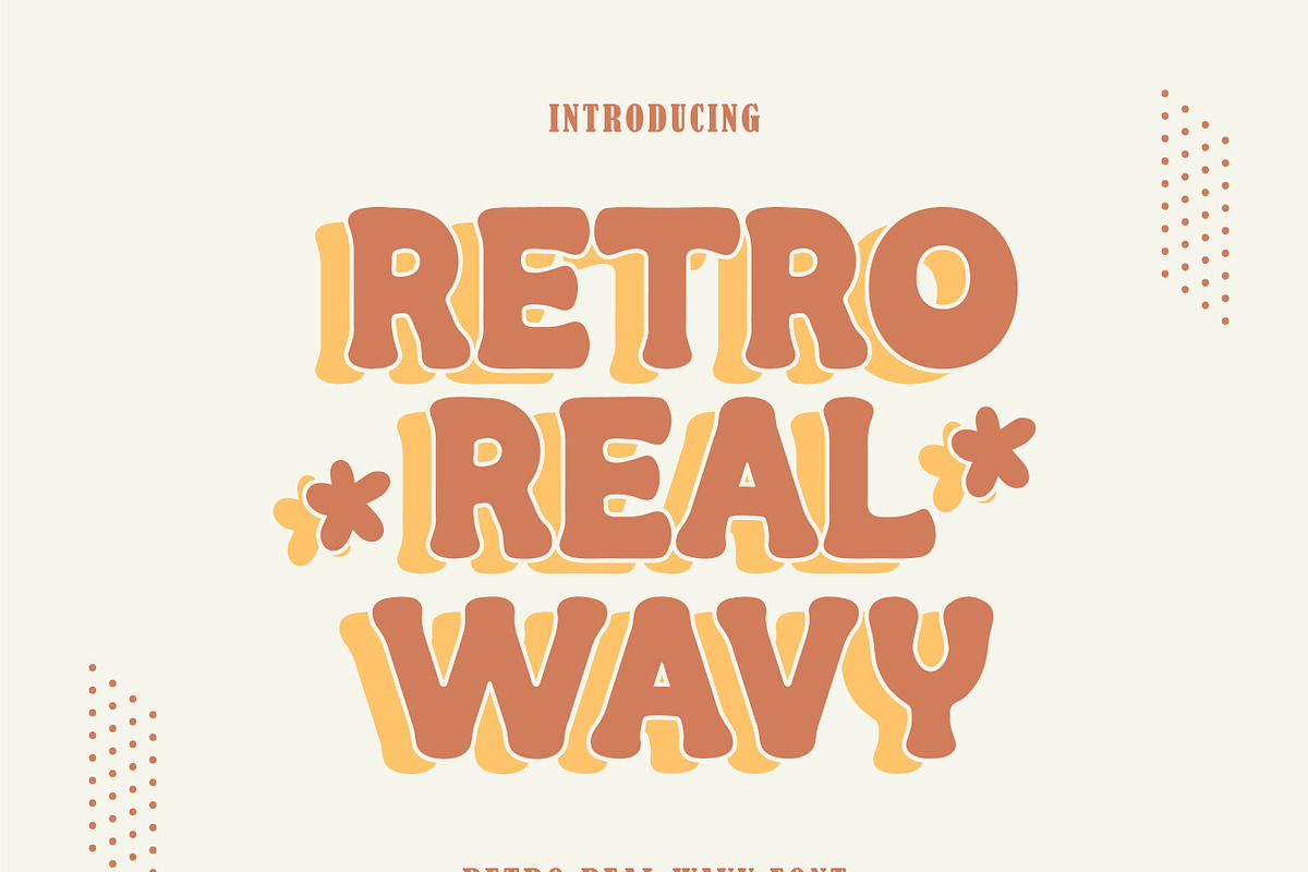 Wavy Stacked Bundle- Retro Font, a Serif Font by MaxArt Foundry (Photo 9 of 14)