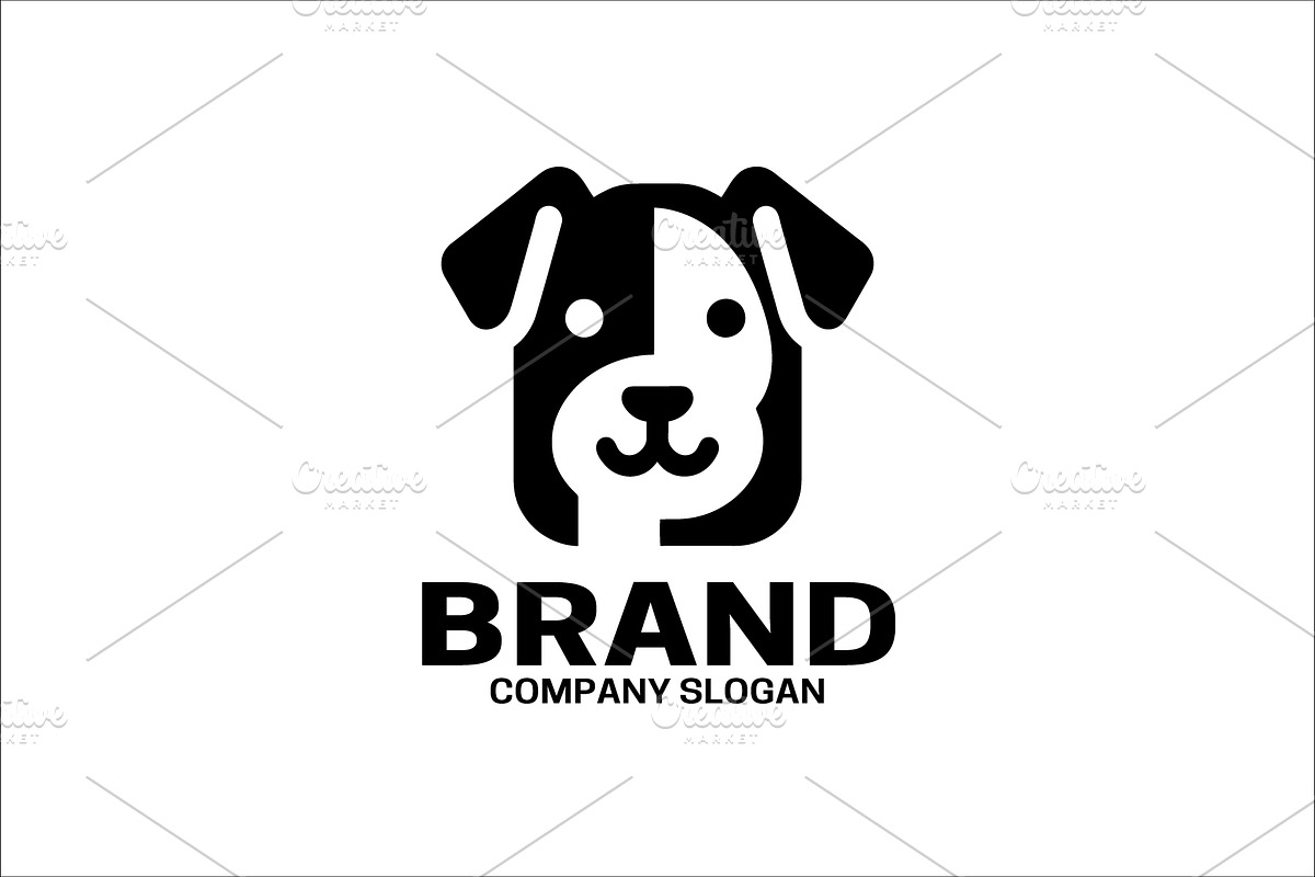 Modern dog logo, a Branding & Logo Template by Vectorium Studio (Photo 1 of 2)