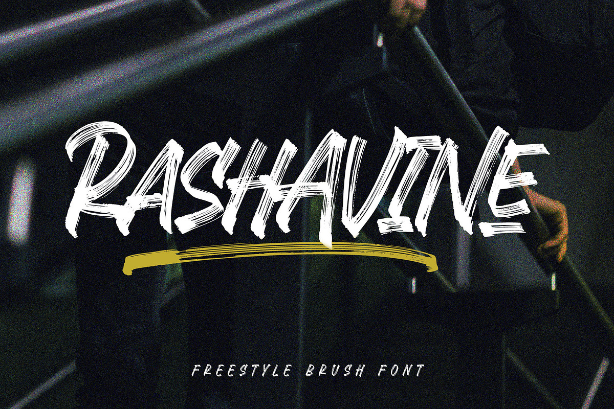 Rashavine - Street Font, a Font by Arterfak Project (Photo 1 of 13)