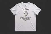 I'm Fine Drowning Hand Embroidery, a Decorative Illustration by Purpose Ekbal (Thumbnail 3 of 3)