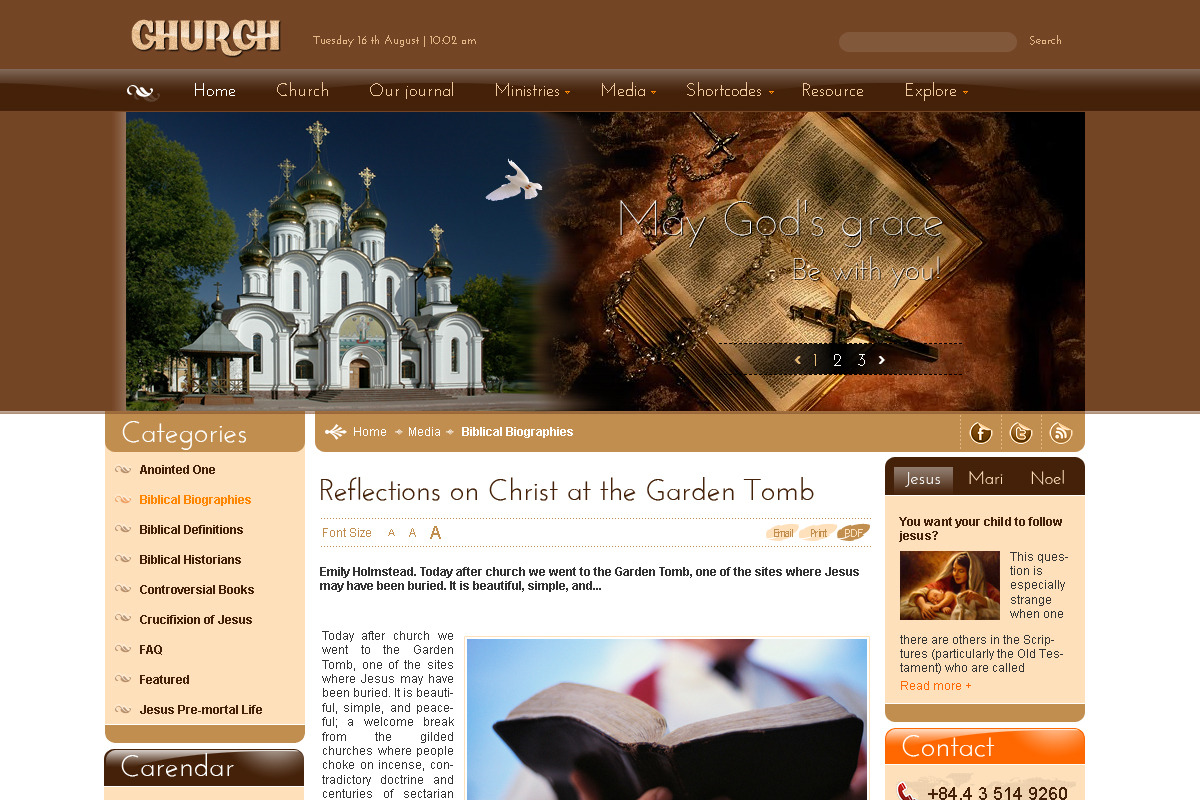 SJ Church -Religious Joomla template, a Websites & App Template by YouTech (Photo 2 of 5)