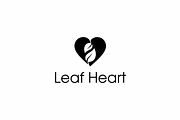 Leaf Heart Logo Template, a Branding & Logo Template by yopie (Thumbnail 3 of 3)