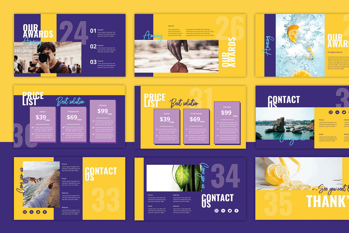 Portfolio Bundle Templates, a Presentation Template by deTheme (Photo 10 of 13)