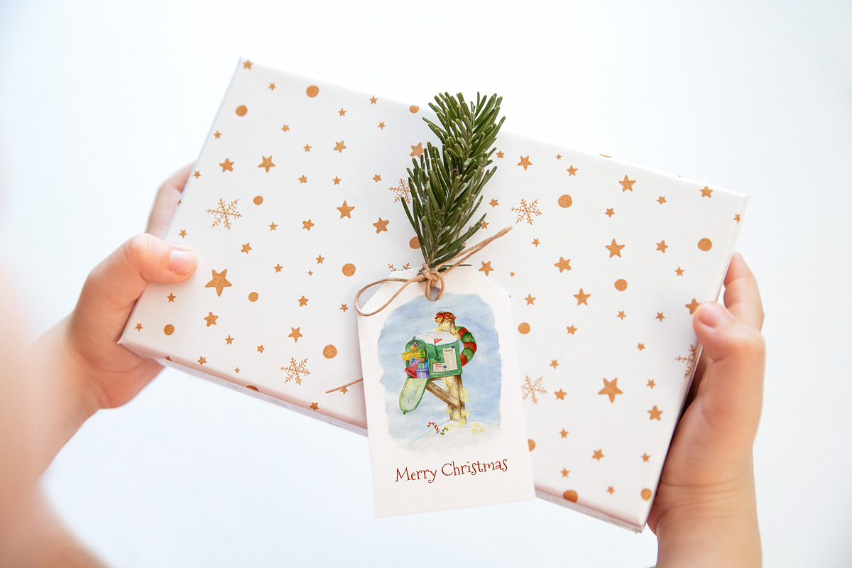 Christmas Tag Mockup,Gift Tag Mockup, a Product Mockup by ILoveMockupDesign (Photo 7 of 9)