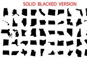 USA 50 States MAP, State Silhouettes, an Illustration by FancyDesignStudio (Thumbnail 2 of 4)