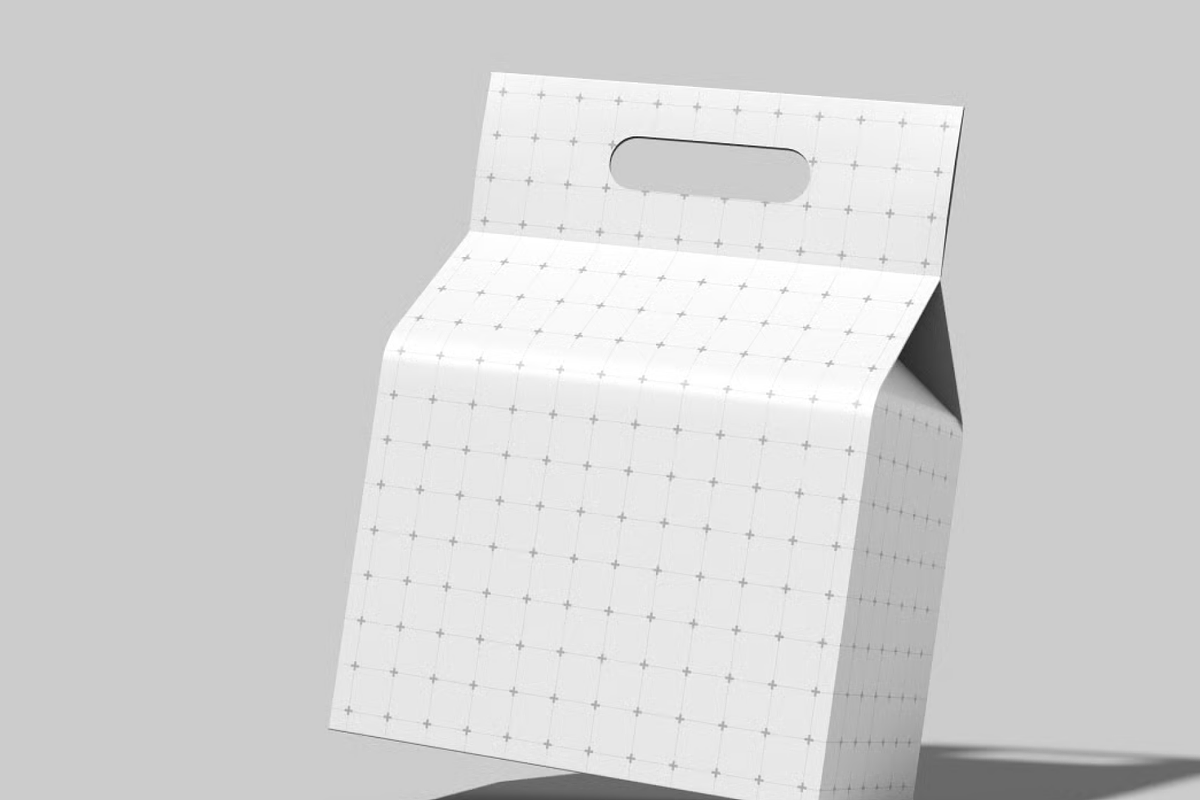 Eco Takeaway Food Box Mockup, a Packaging Mockup by graphicsauce (Photo 2 of 4)