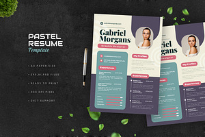 Pastel Colorful Resume