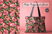 Pomegranate Seamless Patterns, a Food Illustration by OlDm_Shop (Thumbnail 7 of 10)