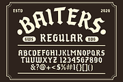 Baiters | Handdrawn Typeface, a Handwritten Font by Goodwheel Studio (Thumbnail 2 of 8)
