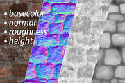 Stone Wall tileable texture set, a Textures & Material 3D Model by happy brush (Thumbnail 2 of 7)
