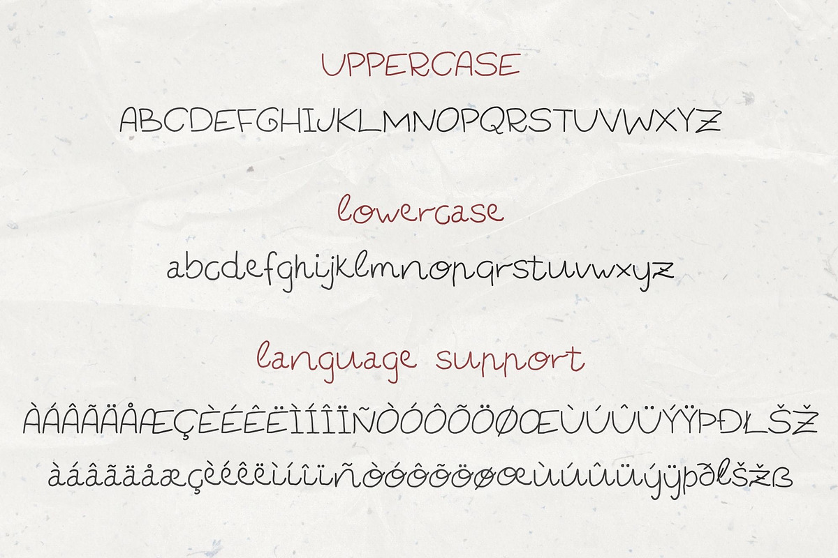Side B: Lo-Fi Handwritten Font, a Handwritten Font by Anastasiia VNSK (Photo 10 of 14)