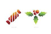 Watercolor Christmas Elements Pack, a Decorative Illustration by WonderShop (Thumbnail 3 of 4)