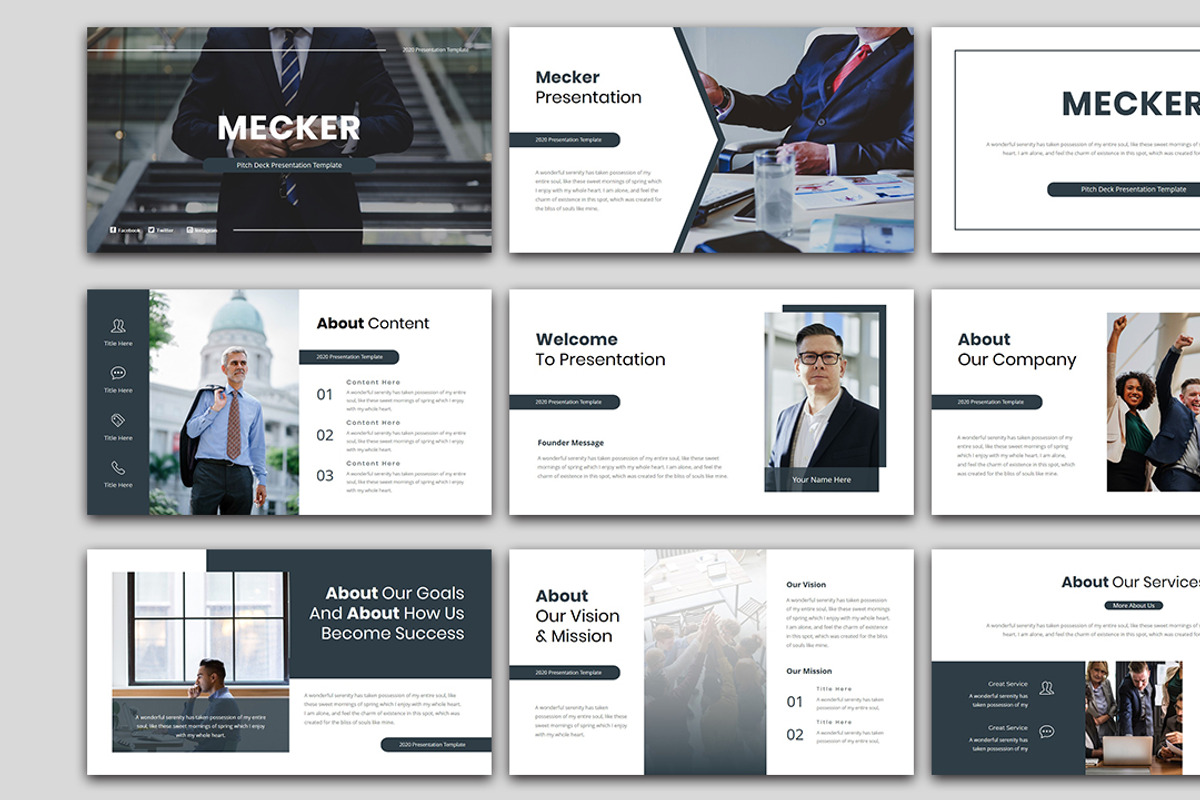 Mecker - Pitch Deck Google slide, a Presentation Template by Raseuki (Photo 3 of 6)