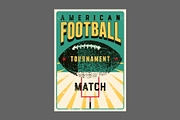 American Football vector poster set., a Sport Illustration by PoPaShop (Thumbnail 6 of 8)