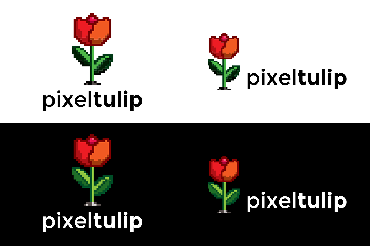 PixelTulip_logo, a Branding & Logo Template by NicklancerShop (Photo 1 of 5)