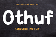 Othuf | Handwritten Display, a Sans Serif Font by twinstd (Thumbnail 1 of 10)