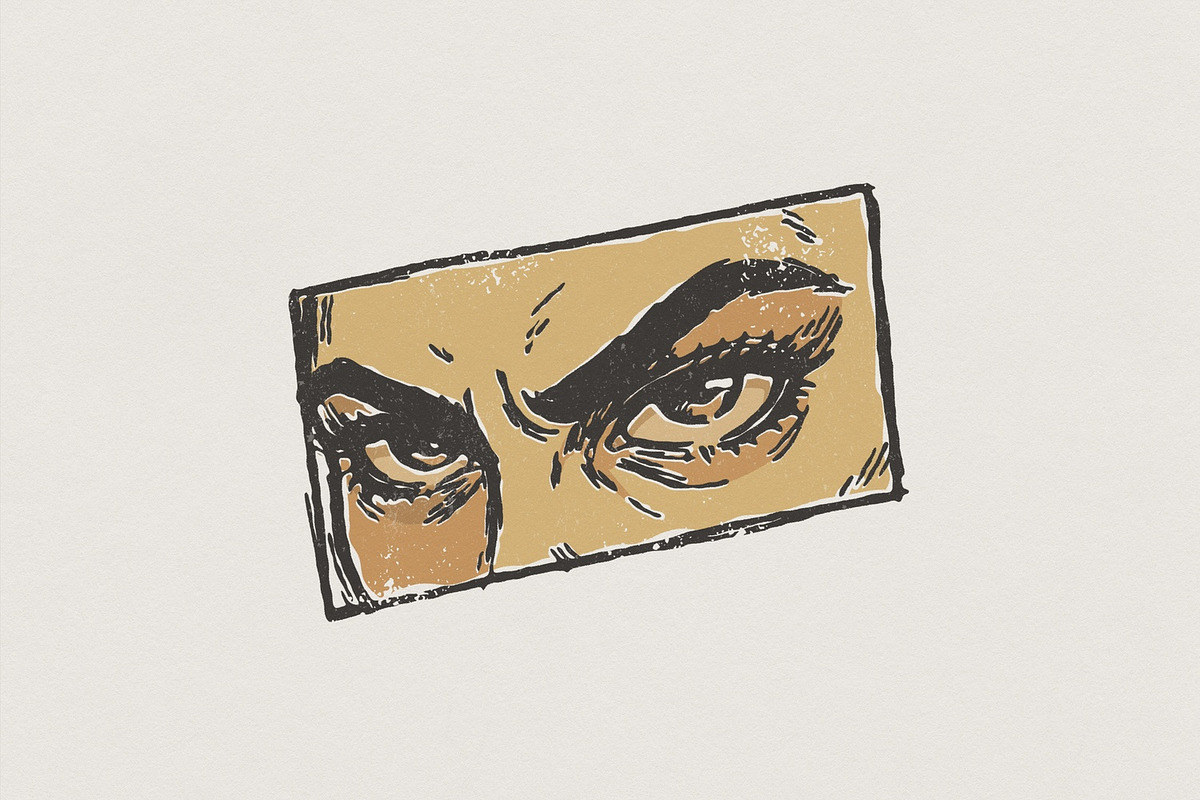 Intense Eyes PNG, Bold Eyebrow, an Illustration by SharpMarketplace (Photo 1 of 3)