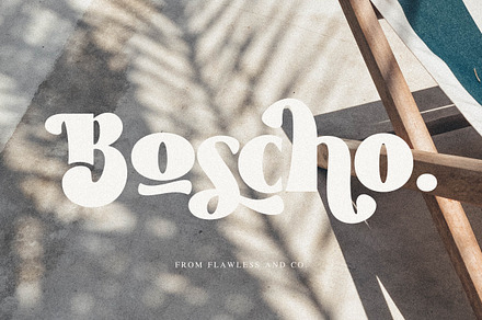 Boscho, a Symbol Font by Flawless And Co