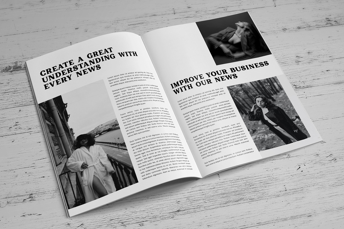 Magazine Indesign Template, a Magazine Template by SamiSimply7 (Photo 8 of 12)