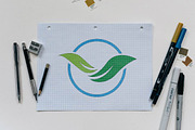 Circle Leaves Wings Flying Logo, a Branding & Logo Template by jongcreative (Thumbnail 3 of 4)