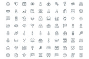 450 Love and Wedding Line Icons, an Outline Icon by Vectors Market (Thumbnail 5 of 6)