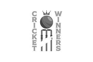 cricket winner logo template element, a Branding & Logo Template by Pyruos ID