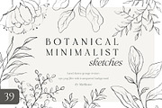 Minimalist floral botanical line art, a Decorative Illustration by Madiwaso (Thumbnail 1 of 9)