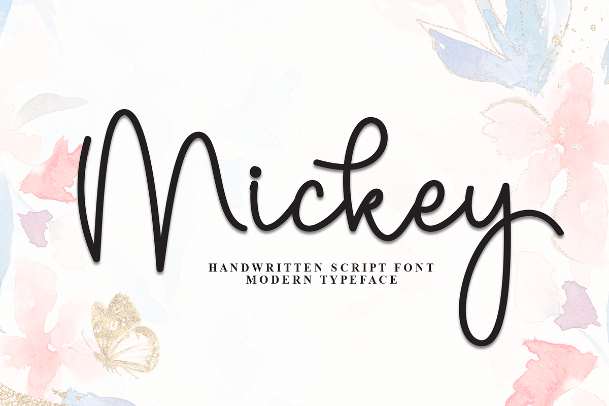 Mickey | Script Font, a Handwritten Font by Scratchones (Photo 1 of 9)