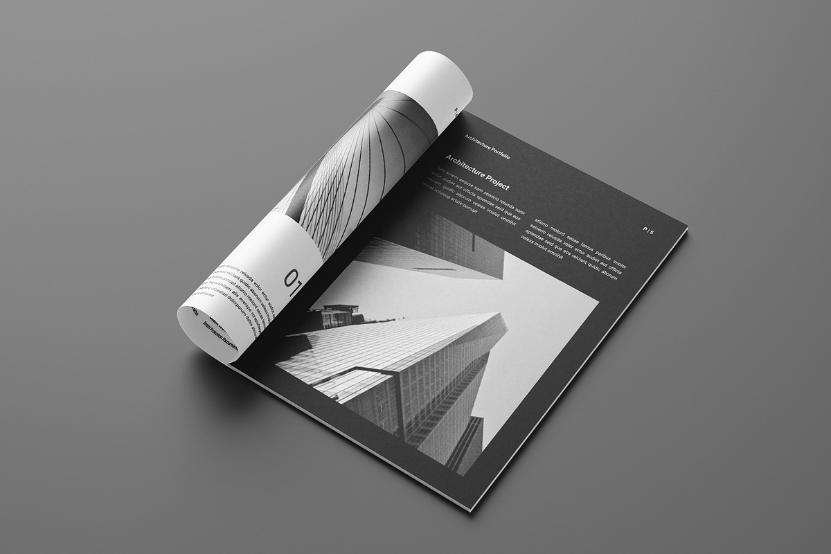 Architecture Portfolio Brochure, a Brochure Template by Seeing-art (Photo 3 of 11)