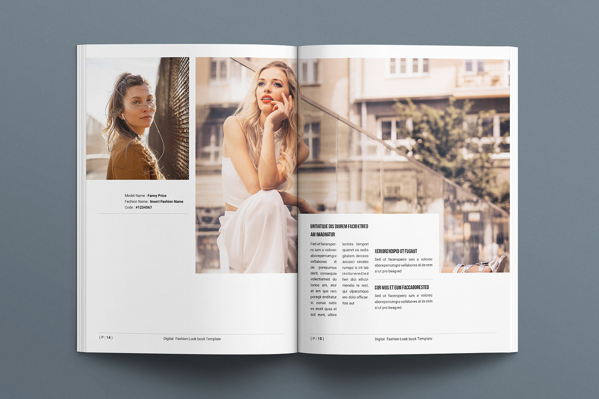 Digital LookBook Template, a Magazine Template by E-Type (Photo 6 of 7)