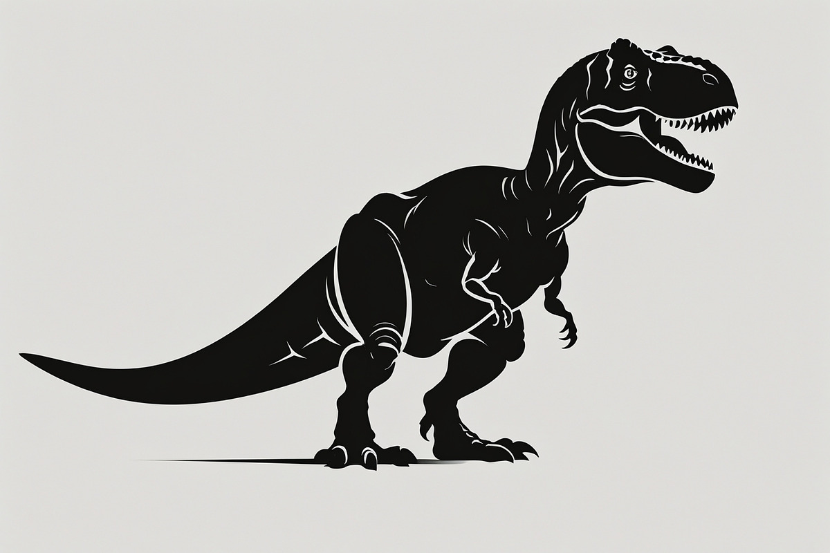 Dinosaur Silhouette Vector Bundle, an Illustration by jahid234 (Photo 5 of 7)