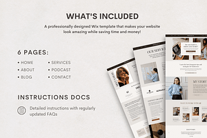 Wix Website Template Bold Socials