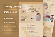 Jewelry Landing Page Design, a Design Template by Sparkle Template Studio (Thumbnail 2 of 3)