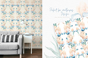 Watercolor Irises Flowers and Herons, an Illustration by Alamella (Thumbnail 10 of 15)