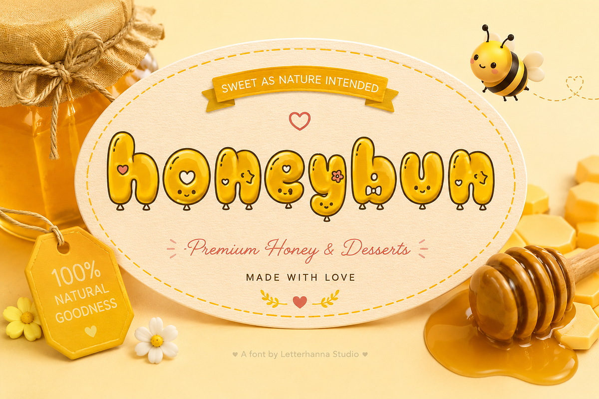 Cloudwink : A Playful Balloon Font, a Handwritten Font by Letterhanna Studio (Photo 5 of 9)