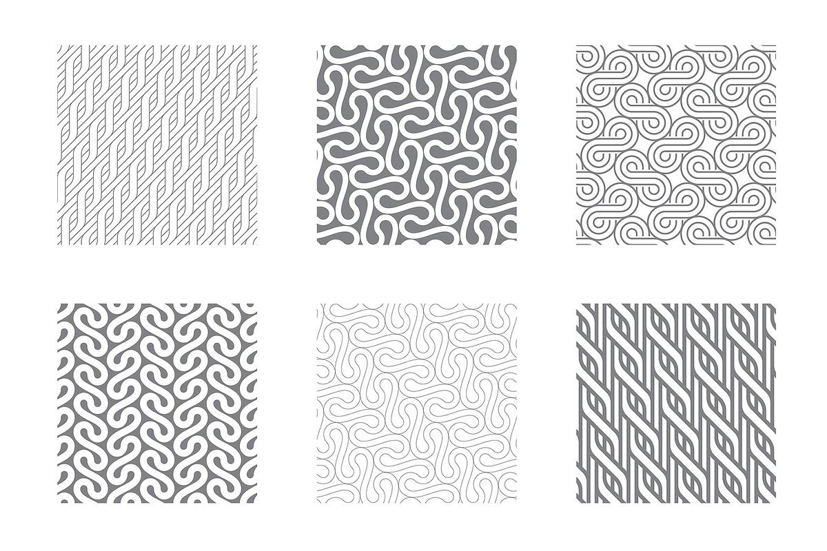 Rippled Seamless Patterns v.2, a Pattern Graphic by Curly_Pat (Photo 3 of 7)