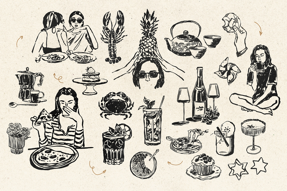 Food and Drinks Illustrations Part 2, a Food Illustration by iStar Design (Photo 5 of 15)
