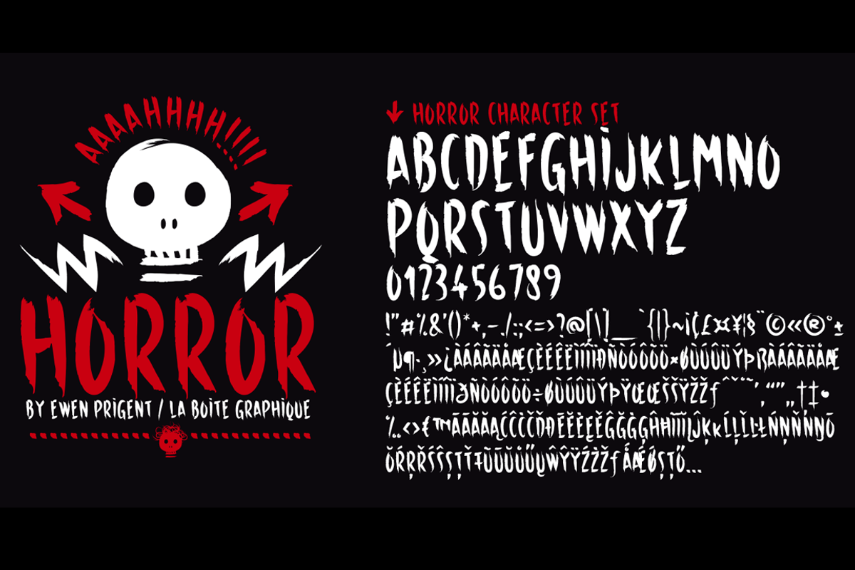 Horror, a Handwritten Font by La Boite Graphique (Photo 2 of 5)