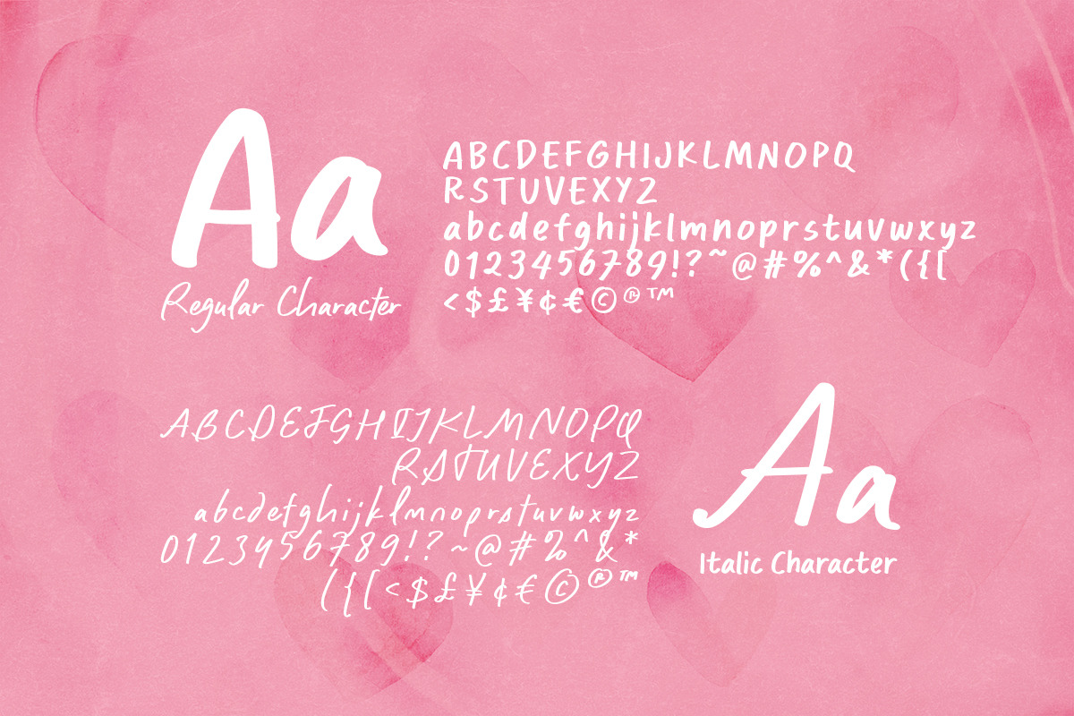 Caption Handwriting - Cute Font Duo, a Handwritten Font by Sarid Ezra (Photo 9 of 9)