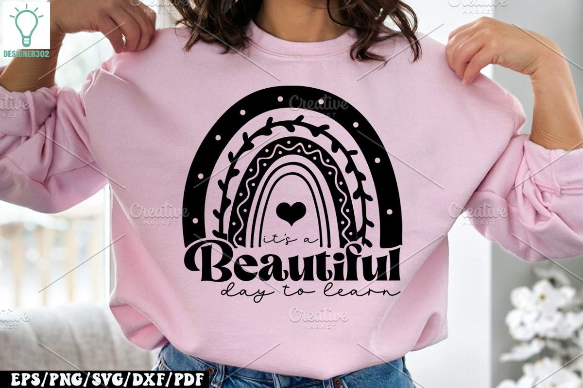 Boho Teacher SVG Bundle, Teacher SVG, a Graphic by Designer302 (Photo 6 of 17)