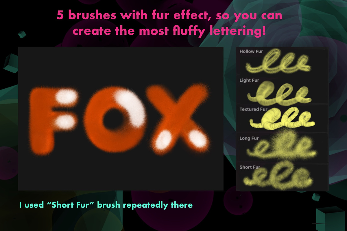 Procreate 3D Lettering Bundle preview 5