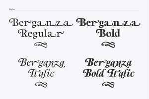 Berganza Font