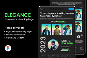 Elegance - Ecommerce UI Landing Page