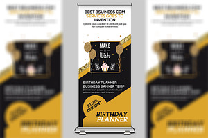 Birthday Planner Roll Up Banner