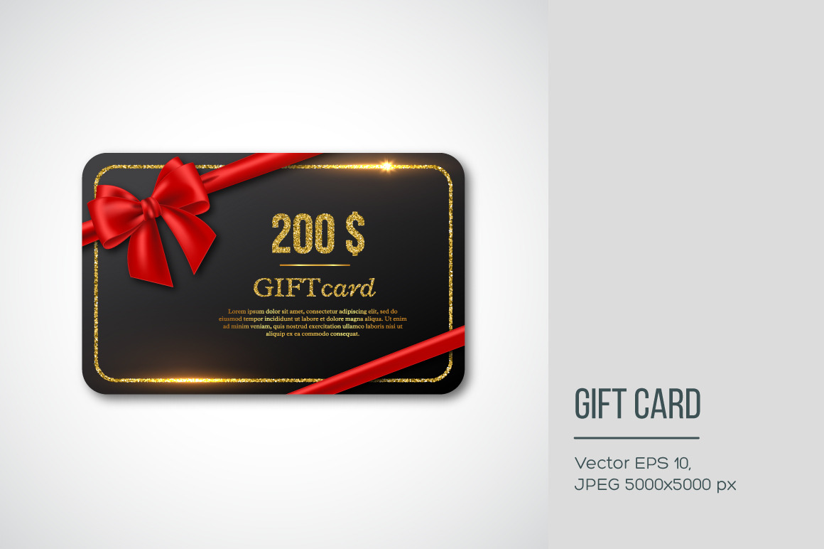 Gift card design., a Card Template by Liudmyla Matviiets