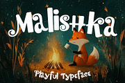 Malishka - Adorable Typeface, a Sans Serif Font by HipFonts (Thumbnail 1 of 8)