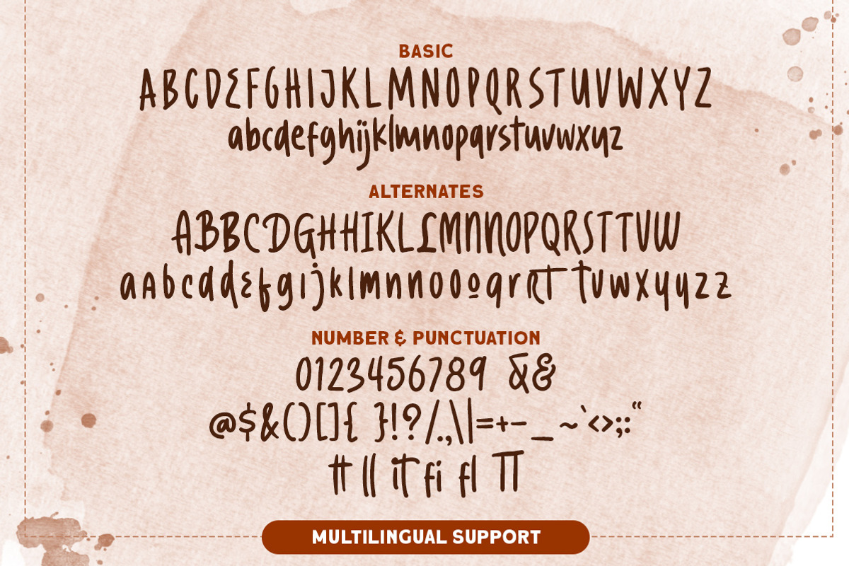 Caramel Chestnut - Handwritten Font, a Font by Littlehand (Photo 7 of 8)