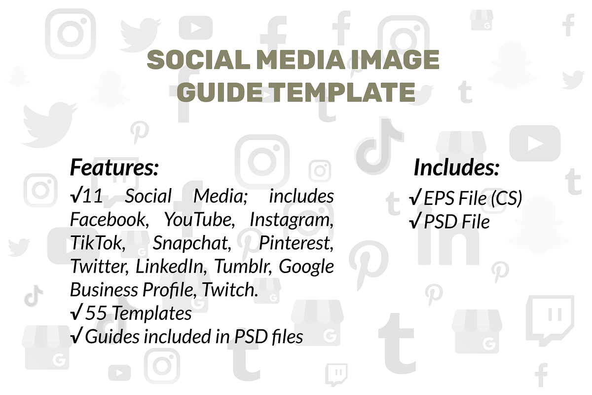 Social Media kit Guide, a Social Media Template by Nazim's Shop (Photo 10 of 10)